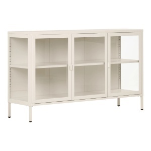 Comoda Brisbane, Alb pal, 40x140x85 cm - Img 4