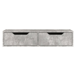Comoda suspendata masa de toaleta Alberto gri marmura 100x32.5x22 cm - Img 3