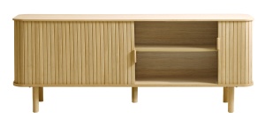 Comoda TV CAVO, Stejar deschis, 40x56x160 cm - Img 4