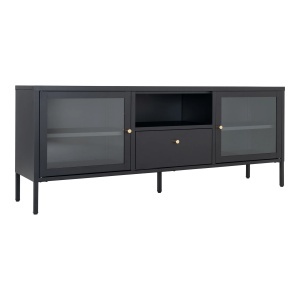 Comoda TV Dalby, Negru, 35x150x60 cm - Img 4