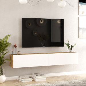 Comoda TV FR8 Athlantic Pine-Alb - Img 2