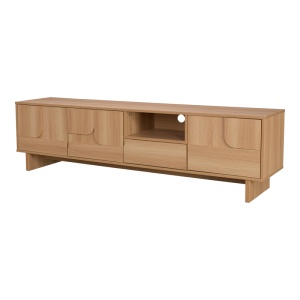 Comoda TV Jenfia, Natural, 180x39x45.5 cm - Img 2