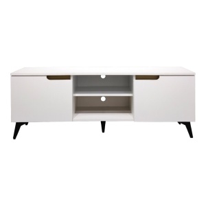 Comoda TV, Kemvio, Pako, Alb 150x38x44 cm - Img 4