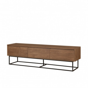 Comoda TV Milo 180 Walnut-Negru - Img 2