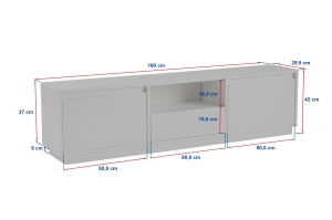 Comoda TV Vanguard Bej - Img 11