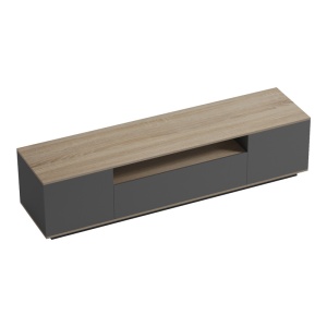 Comoda TV Winey Antracit 180x44.5x44.5 cm - Img 6