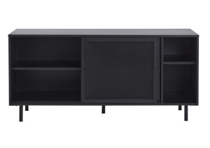 Comoda VEEP, Negru, 46x75x160 cm - Img 3