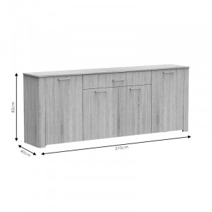 Consola Kinley sonoma 210x40x82cm - Img 4