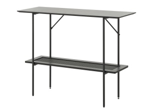 Consola PENSACOLA, Negru, 37x75x100 cm