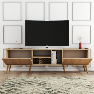 Consola TV Lotus Stejar 180x52x34 cm - Img 3