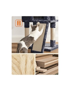 Copac pentru pisici, Feandrea, PCT141G01, Gri - Img 6