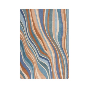 Covor Abstract Flow Albastru 120x170 cm, Flair Rugs - Img 6