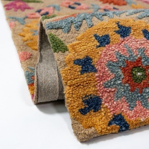 Covor Amira Floral Wool Multicolor 200x300 cm - Img 3