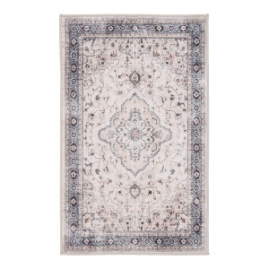 Covor intrare hol Doormat, Alb murdar, 80x50 cm - Img 3