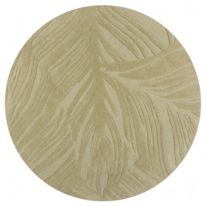 Covor Lino Leaf Verde Sage 160X160 cm, rotund, Flair Rugs - Img 3