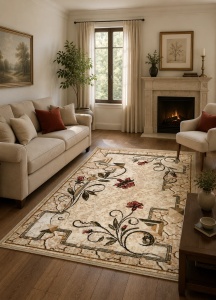 Covor, Lotos, Crem, 60x110 cm, Delta 587 116