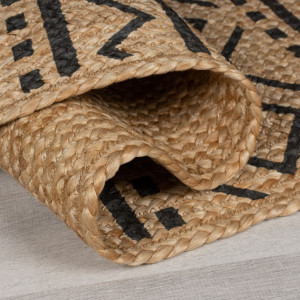 Covor Luis Natural/Negru 200X290 cm, Flair Rugs - Img 5