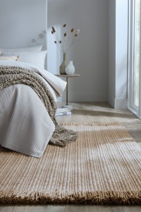 Covor Rene Fringed Ribbed Bej 160x230 cm, Flair Rugs