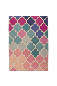 Covor Rosella Roz/Albastru 80X150 cm, Flair Rugs - Img 2