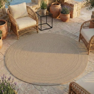 Covor rotund Desert V4 Bej 120x120 cm