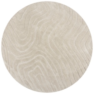 Covor rotund Mesmerise Bej 160x160 cm, Flair Rugs - Img 5