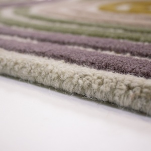 Covor Spiral Shaped Wool Verde 200x300 cm - Img 4