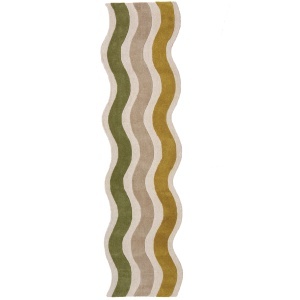Covor traversa Cascade Wool Verde 80x300 cm - Img 5