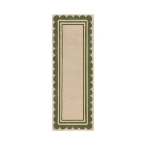 Covor traversa Lois Scallop Verde 80X230 cm, Flair Rugs - Img 2
