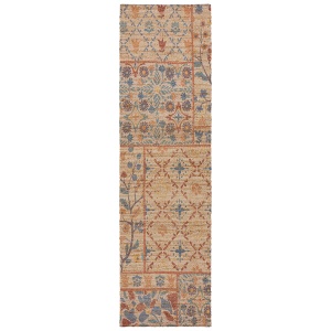 Covor traversa Nadya Taylor Patch Albastru 60X230 cm, Flair Rugs - Img 2