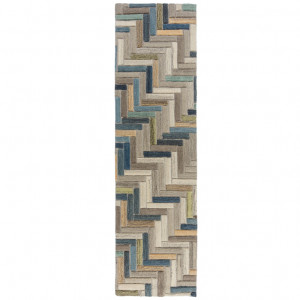 Covor traversă Russo Natural/Multicolor 60X230 cm, Flair Rugs - Img 2