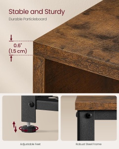 Cuier cu bancuta Vasagle Maro 73x30x45.5 cm - Img 6