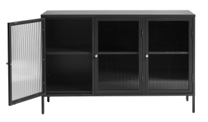 Dulap BRONCO, Negru, 40x85x132 cm - Img 2