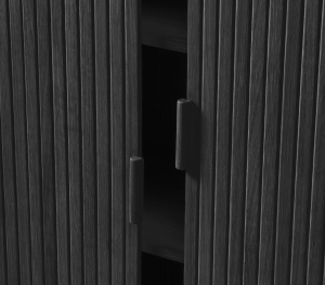 Dulap CAVO, Negru, 40x113x90 cm - Img 3