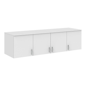 Dulap cu 4 usi, Royal, Alb, 200x58x230 cm - Img 4