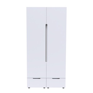 Dulap cu doua usi Afina Pako World Alb 100x57x213 cm - Img 4