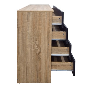 Dulap cu sertare, Athos, Antracit, 80x40x79 cm - Img 3