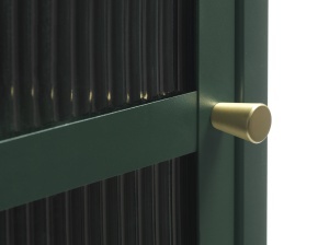 Dulap cu vitrina BRONCO, Verde, 40x160x58 cm - Img 4