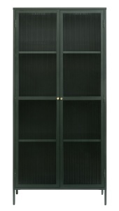 Dulap cu vitrina BRONCO, Verde, 40x190x90 cm - Img 3