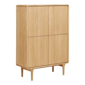 Dulap Darwin, Natural, 40x100x140 cm