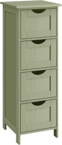 Dulap de baie cu sertare Songmics Verde 30x30x82 cm