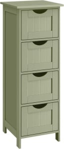 Dulap de baie cu sertare Songmics Verde 30x30x82 cm