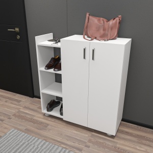 Dulap de pantofi Asus Alb 90x95x29.6 cm - Img 3