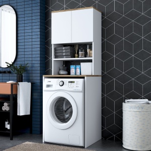 Dulap masina de spalat KD101 Alb 65x183.6x60 cm - Img 2