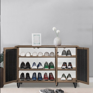 Dulap pantofi Ronan culoarea nuc 105x35x.66cm - Img 3