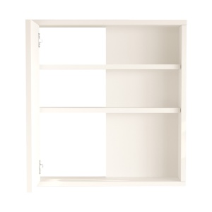Dulap pentru baie cu oglinda Bagno, Pako World, Alb, 60x14x63 cm - Img 4