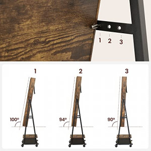 Dulap pentru bijuterii, Songmics, Antic, 41.5x37x152.5 cm - Img 4