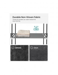 Dulap pliabil, Songmics, 150 x 45 x 175, LSF003I02, Gri - Img 3