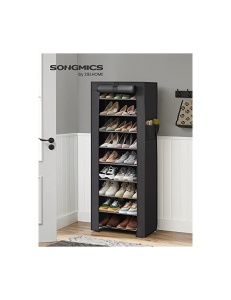 Dulap pliabil, Songmics, RXJ10H, Negru, 58 x 28 x 160 cm - Img 2
