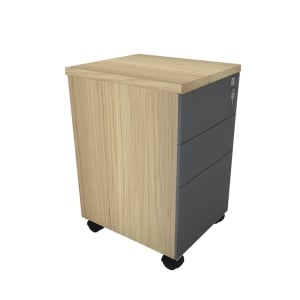 Fiset birou cu cheie Lotus Natural 40x44x61 cm - Img 5