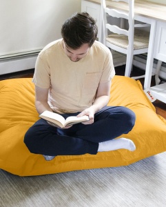 Fotoliu puf de gradina Cushion Pouf Galben 20x100 cm - Img 7